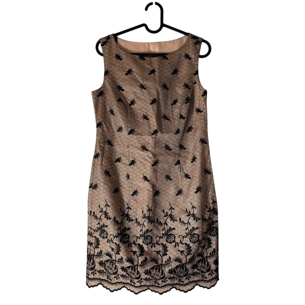 VTG Lois Snyder Dani Max Pink Black Lace 90s Whimsigoth Grunge Dress Womens 4